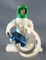 Jem - Figurine Plastique 65mm - Espace - Astronaute Spaceman Blanc à Genoux Conquête Spatiale 1