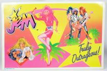 Jem et Les Hologrammes - Sticker autocollant promotionnel 35x23cm - Hasbro 1986