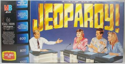 Vintage 1989 Jeu De Société JEOPARDY Le Jeu TV Par MB Jeux Complet
