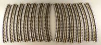 Jep Ho Lot of 35 Tracks 3 Rails DC 22 Straights & 13 Curves Good Condition