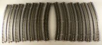 Jep Ho Lot of 35 Tracks 3 Rails DC 22 Straights & 13 Curves Good Condition