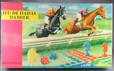 Jeu de Dadas Damier - Jeu Vintage - Neuf Boite Petit Chevaux Pmu Tierc�