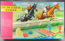 Jeu de Dadas Damier - Jeu Vintage - Neuf Boite Petit Chevaux Pmu Tiercé