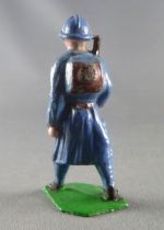 J.F. Le Jouet Fondu - Figurine Plomb Creux 54 mm - Fantassin Bleu Horizon Fusil Epaule