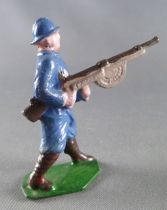 J.F. Le Jouet Fondu - Figurine Plomb Creux 54 mm - Fantassin Bleu Horizon Fusil Mitrailleur 2