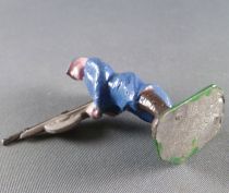 J.F. Le Jouet Fondu - Figurine Plomb Creux 54 mm - Fantassin Bleu Horizon Fusil Mitrailleur 3