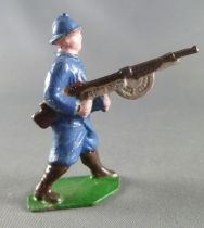 J.F. Le Jouet Fondu - Figurine Plomb Creux 54 mm - Fantassin Bleu Horizon Fusil Mitrailleur 3