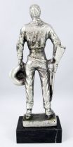John Wayne - 7\" die-cast métal statue - Daviland France 1978