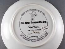 John Wayne - Assiette Porcelaine Edition Limit&eacute;e Franklin Mint - Champion of the West