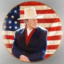 John Wayne - Assiette Porcelaine Edition Limit&eacute;e Franklin Mint - Cowboy Legend en Boite