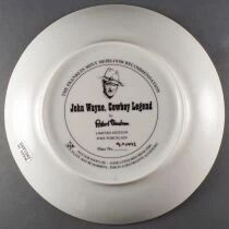 John Wayne - Assiette Porcelaine Edition Limit&eacute;e Franklin Mint - Cowboy Legend en Boite
