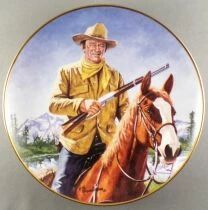 John Wayne - Assiette Porcelaine Edition Limit&eacute;e Franklin Mint - High Country en Boite