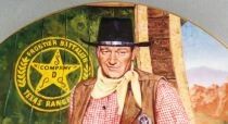 John Wayne - Assiette Porcelaine Edition Limit&eacute;e Franklin Mint - Long Arm of the Law en Boite