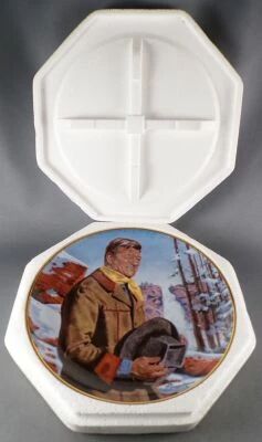 John Wayne - Assiette Porcelaine Edition Limit�e Franklin Mint - Pine Ridge en Boite