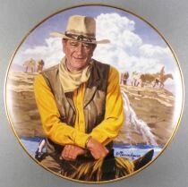 John Wayne - Assiette Porcelaine Edition Limit&eacute;e Franklin Mint - Rugged Horseman en Boite