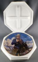 John Wayne - Assiette Porcelaine Edition Limit&eacute;e Franklin Mint - Spirit of the West en Boite