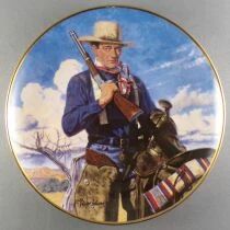 John Wayne - Assiette Porcelaine Edition Limit&eacute;e Franklin Mint - Spirit of the West en Boite