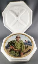 John Wayne - Assiette Porcelaine Edition Limit&eacute;e Franklin Mint - Symbol of America\'s Fighting Forces en Boite