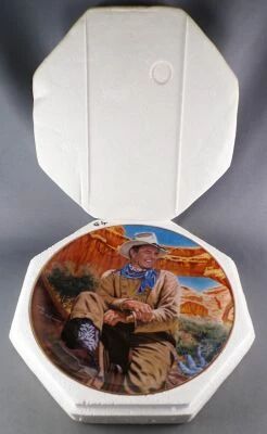 John Wayne - Assiette Porcelaine Edition Limit�e Franklin Mint - The Legend Lives On en Boite
