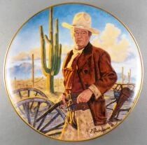 John Wayne - Collectible Plate Franklin Mint Heirloom 24K Gold - Champion of the West
