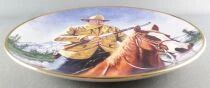 John Wayne - Collectible Plate Franklin Mint Heirloom 24K Gold - High Country Boxed