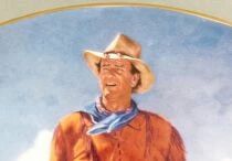 John Wayne - Collectible Plate Franklin Mint Heirloom 24K Gold - Hondo Lane Cavalry Scout Boxed