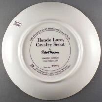 John Wayne - Collectible Plate Franklin Mint Heirloom 24K Gold - Hondo Lane Cavalry Scout Boxed