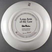 John Wayne - Collectible Plate Franklin Mint Heirloom 24K Gold - Long Arm of the Law Boxed