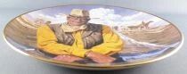 John Wayne - Collectible Plate Franklin Mint Heirloom 24K Gold - Rugged Horseman Boxed
