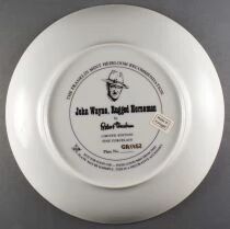 John Wayne - Collectible Plate Franklin Mint Heirloom 24K Gold - Rugged Horseman Boxed