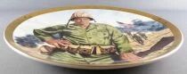 John Wayne - Collectible Plate Franklin Mint Heirloom 24K Gold - Symbol of America\'s Fighting Forces Boxed