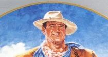 John Wayne - Collectible Plate Franklin Mint Heirloom 24K Gold - The Duke Boxed