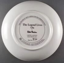 John Wayne - Collectible Plate Franklin Mint Heirloom 24K Gold - The Legend Lives On Boxed