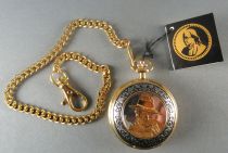 John Wayne - Franklin Mint - Pocket Watch Glass Dome Chain Stand Unused