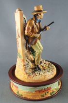 John Wayne - Franklin Mint Glass Dome Sculpture - Both Hands on Rifle