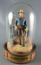 John Wayne - Franklin Mint Glass Dome Sculpture - Descending the Street Rifle in Hand