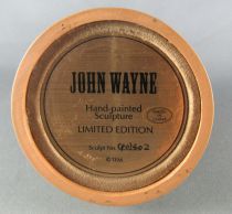 John Wayne - Franklin Mint Glass Dome Sculpture - Firing Rifle