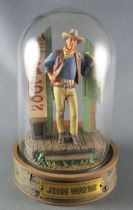 John Wayne - Franklin Mint Glass Dome Sculpture - Leaving the Saloon