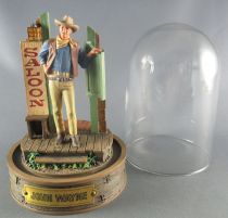 John Wayne - Franklin Mint Glass Dome Sculpture - Leaving the Saloon