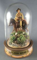 John Wayne - Franklin Mint Glass Dome Sculpture - Mounted Rider of the Plain\'s