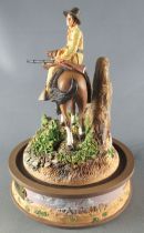 John Wayne - Franklin Mint Glass Dome Sculpture - Mounted Rider of the Plain\'s
