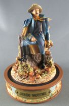 John Wayne - Franklin Mint Glass Dome Sculpture - US Cavalry Officer Canopy