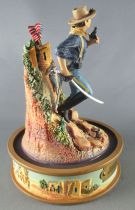 John Wayne - Franklin Mint Glass Dome Sculpture - US Cavalry