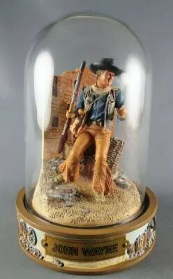 John Wayne - Statuette R�sine Globe Verre Franklin Mint - Alamo