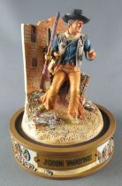 John Wayne - Statuette Résine Globe Verre Franklin Mint - Alamo