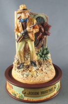 John Wayne - Statuette Résine Globe Verre Franklin Mint - Carabine en Mains