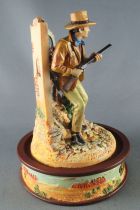 John Wayne - Statuette Résine Globe Verre Franklin Mint - Carabine en Mains