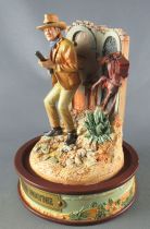 John Wayne - Statuette Résine Globe Verre Franklin Mint - Carabine en Mains