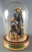 John Wayne - Statuette Résine Globe Verre Franklin Mint - Cavalerie US Officier Capote