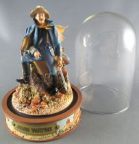 John Wayne - Statuette Résine Globe Verre Franklin Mint - Cavalerie US Officier Capote